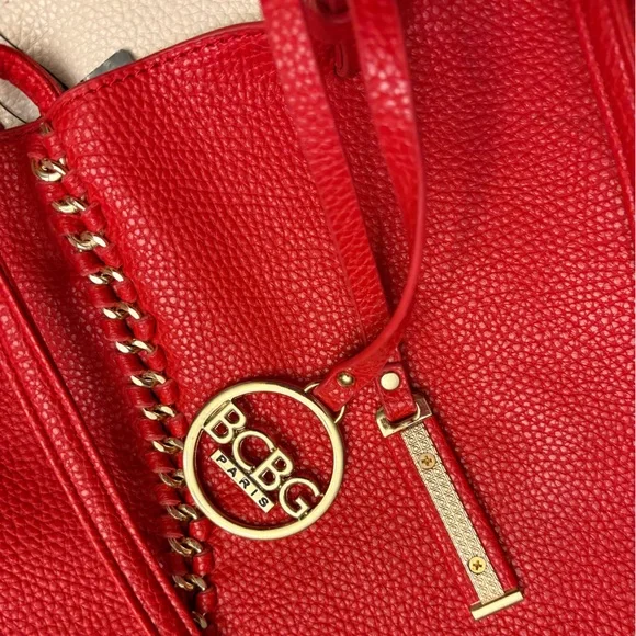 BCBG Red Bag set of 3! Tote, Purse and Wallet! - Picture 12 of 14